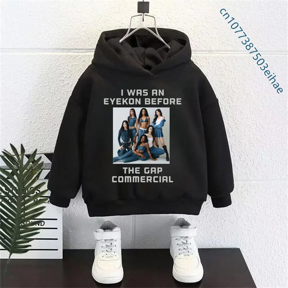 Boys Girls Kids Harajuku Sportwear Pullovers, Girls Group Katseye Idol Graphic Printed Hoodies Hooded Sweatshirts For Toddler