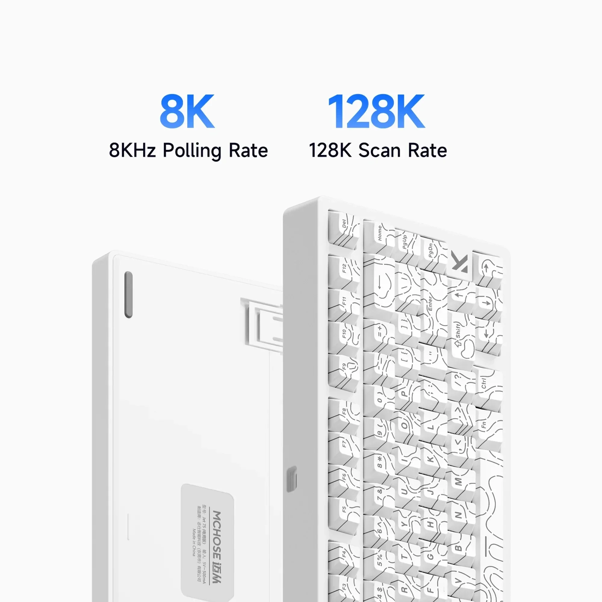 MCHOSE Jet 75 Snap Tap 0.1ms Latency 8kHz Polling Rate Magnetic Switch Gaming Keyboard Hall Effect Hot-Swappable Customized RGB