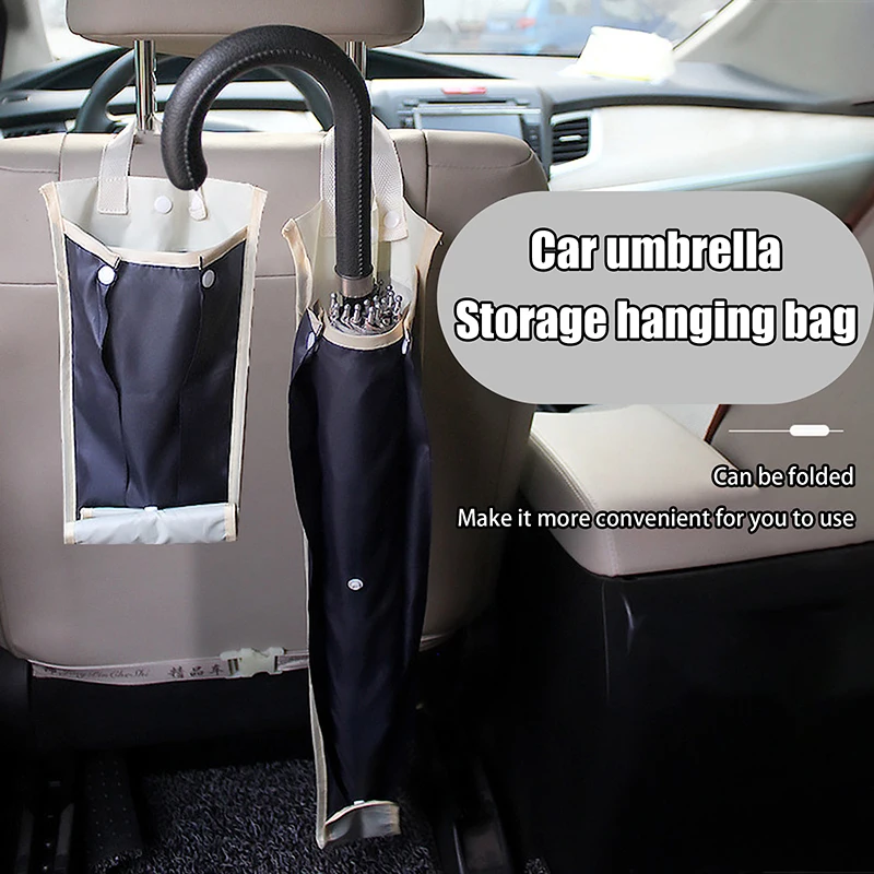 Waterproof Umbrella Sets For Car Foldable Umbrella Cover Sheath Storage Bag Carrier Cover Umbrella Stands Car Accessories