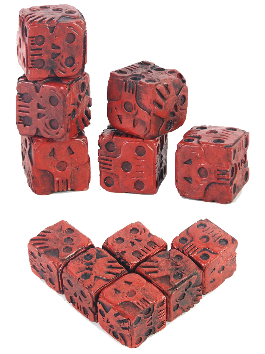 Halloween rétro crâne rouge D6 jeu de dés squelette dés effrayant nouveauté jeu de société accessoires pour Club Pub drôle jeu de fête