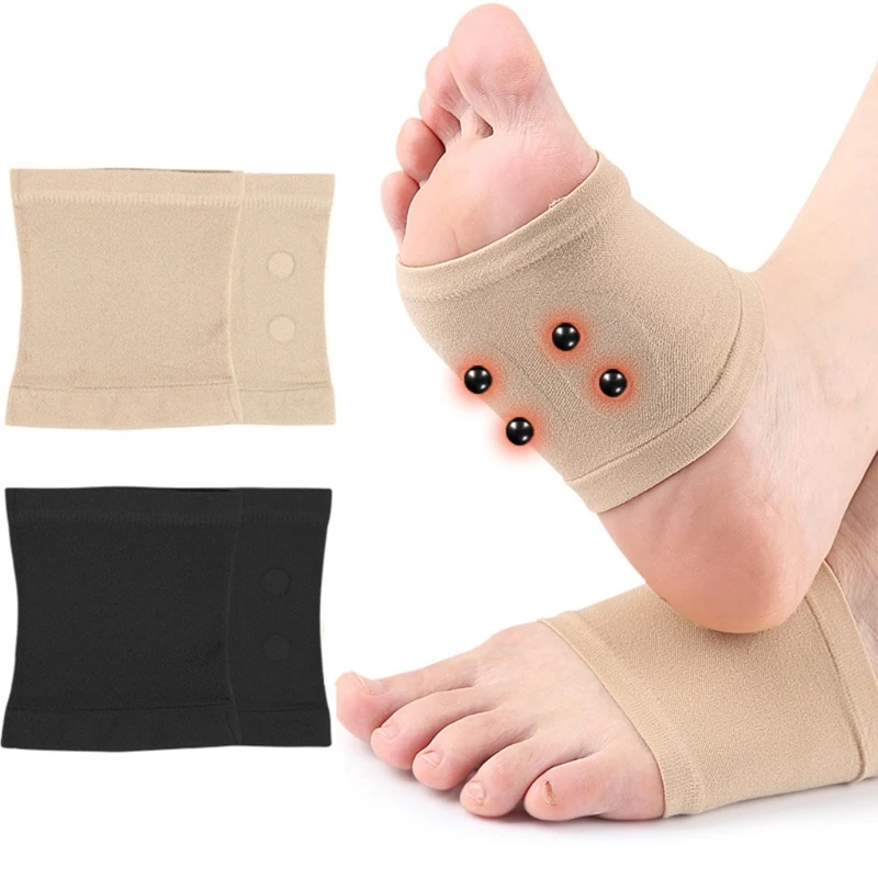 

1Pair Magnet Foot Arch Support Brace Women Men Plantar Fasciitis Arch Support Compression Sleeves for Feet Pains Relief