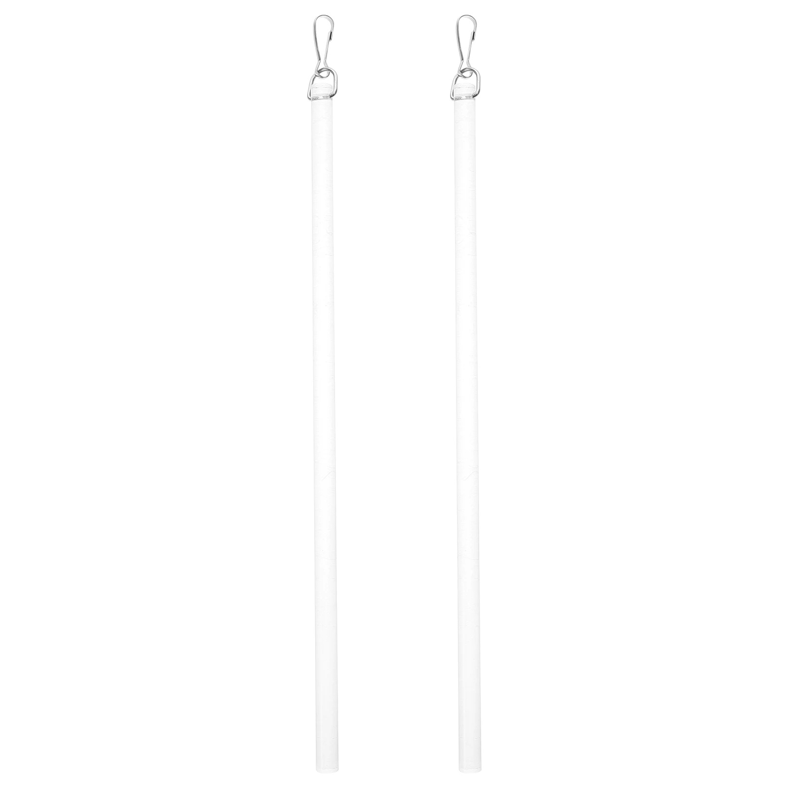 

2 Pcs Curtains Rod Blinds Stick Replacement Wand with Hook Set Acrylic Pull Clear Drapery Transparent Part