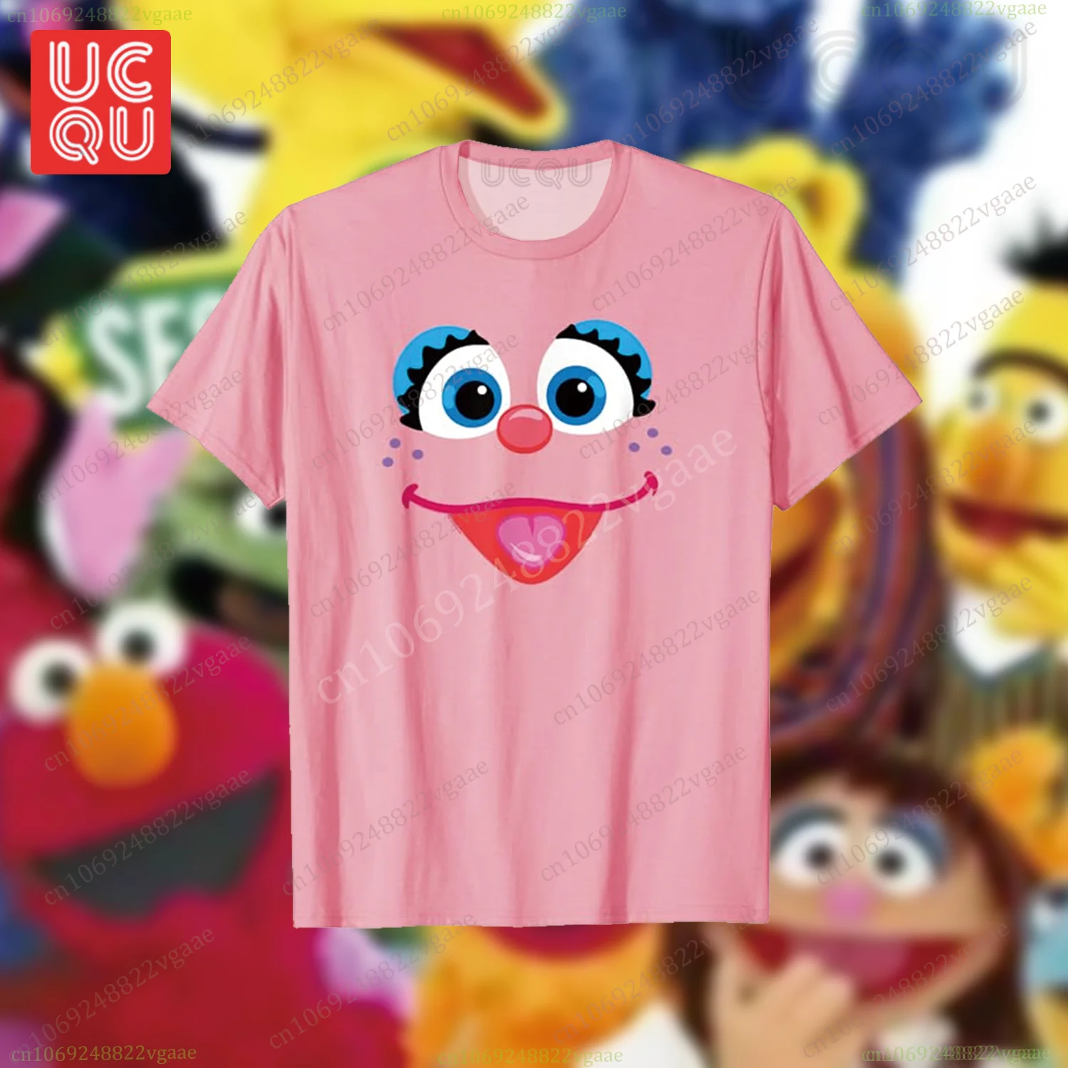 تلفزيون إلمو تي شيرت للأطفال الأولاد الكرتون تي شيرت قصير الأكمام تي شيرت السمسم الشارع مضحك ملابس الفتيات كوكي الوحش