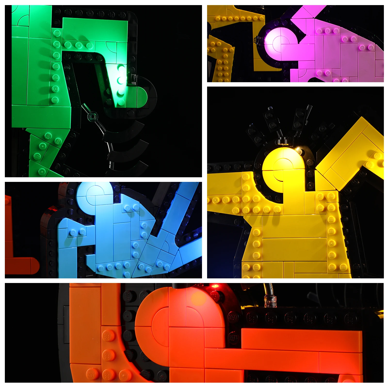 Lighting Kit For LEGO Dancing Figures 31216 Set Not Include Building Block(Only Led Light Kit)