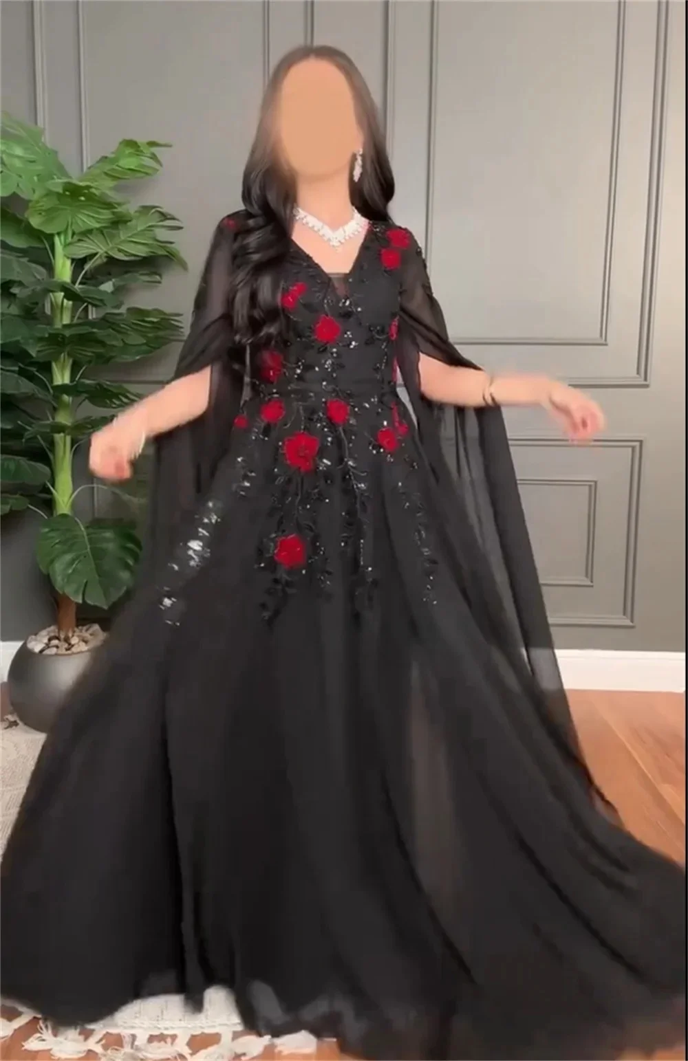 

Длинное платье с черными аппликациями на заказ, вечерние платья для выпускного вечера, унисекс, Джерси в стиле ретро, Дубай, Саудовская Аравия, по индивидуальному заказу