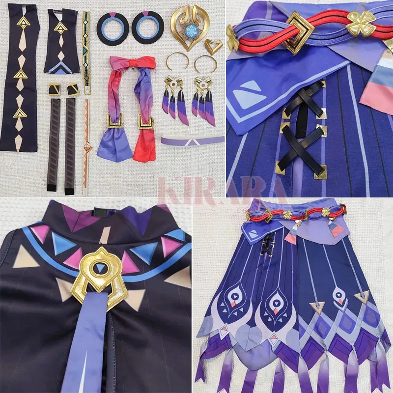 

CyCitlali Косплей Костюм Парик Волосы Игра Impact Citlali Косплей Обувь для аниме Events Comic Con Женская праздничная одежда