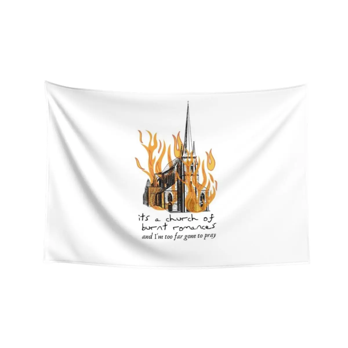 

Church of Burnt Romances Tapestry Wall Decor Hanging Room Design Room Decoration Aesthetic Tapestry