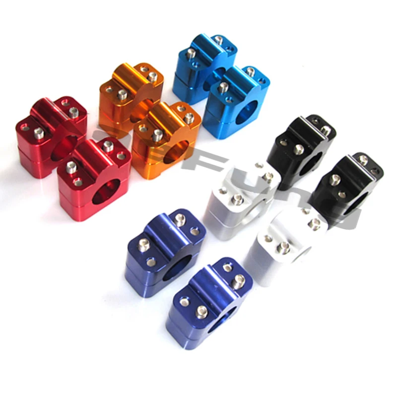 

CNC Aluminum Motorcycle Dirt Bike Handle Bar Mount Fat Adapter Handlebar Mounts Clamp 7/8" 1 1/8 22mm 28mm