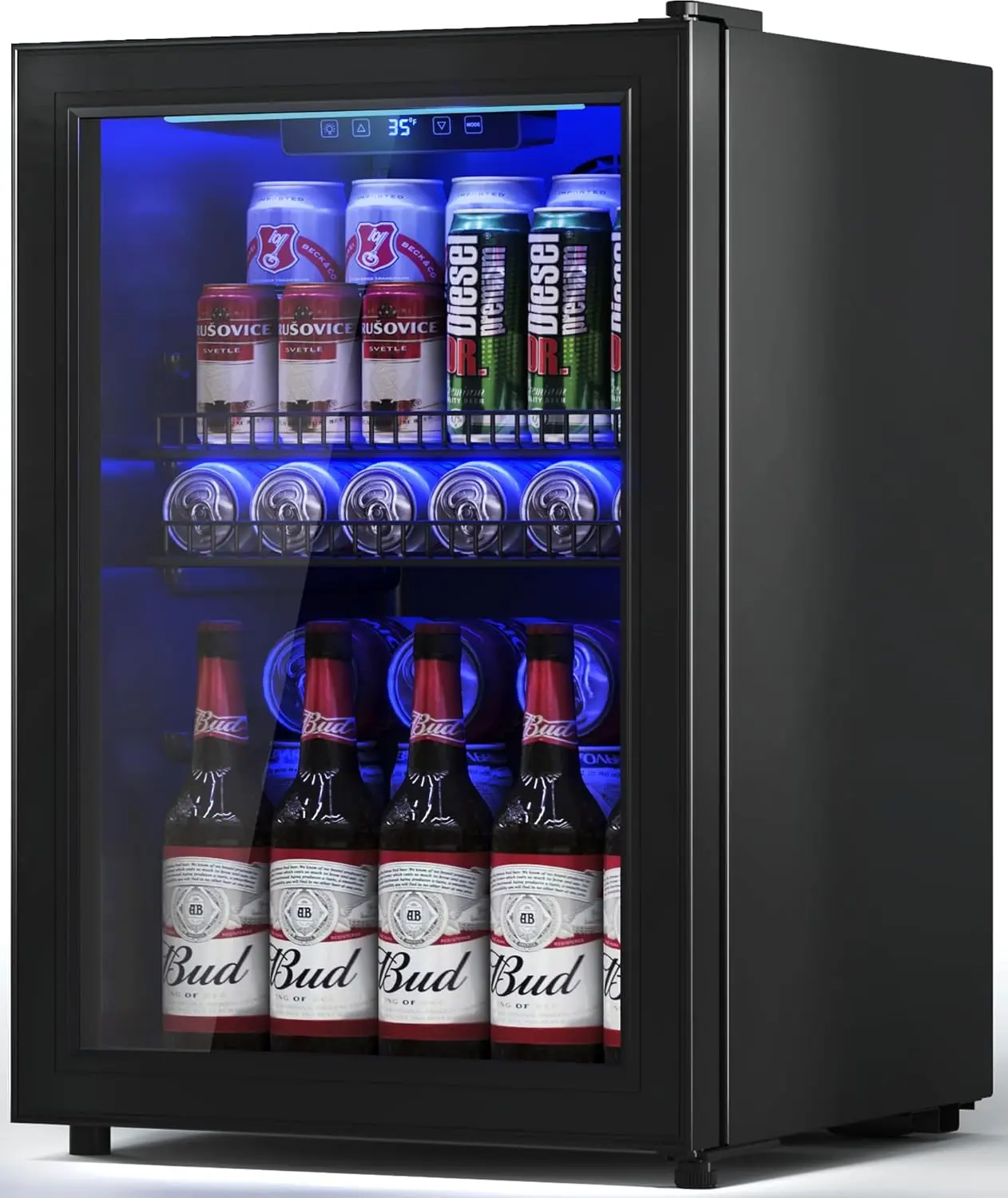 

Винный холодильник 2.5 Cu.Ft, мини-холодильник со стеклянной дверцей, охладитель для вина, напитков и пива, на заказ