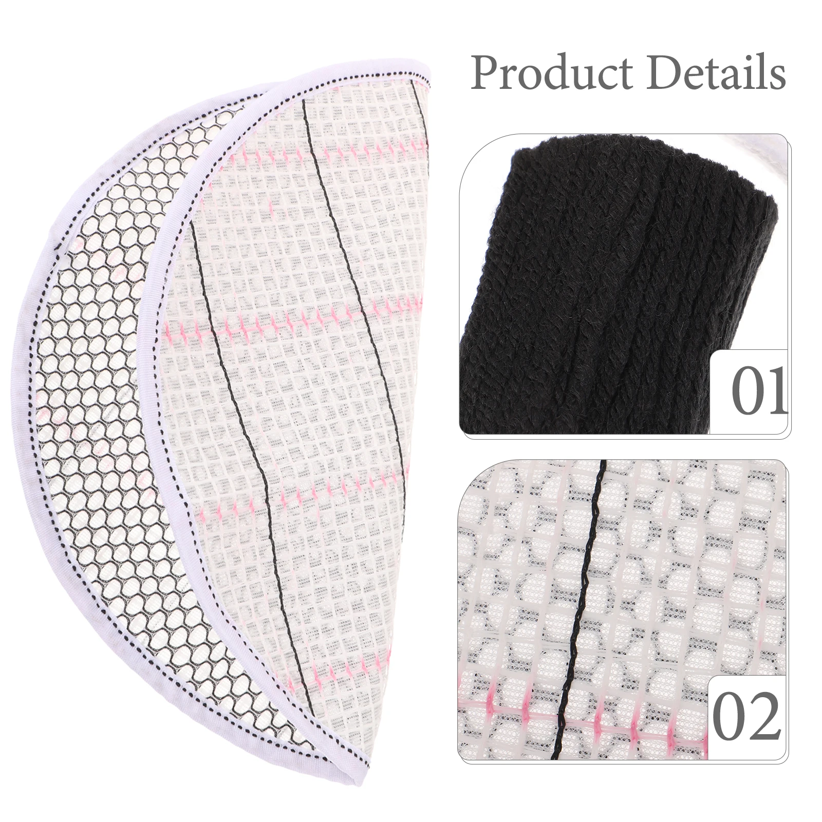 

1 set Crafting Yarn Carpet Making Black Gray Circular Hand-Made Craft Durable Texture Easy Crocheting Rug Making Yarns