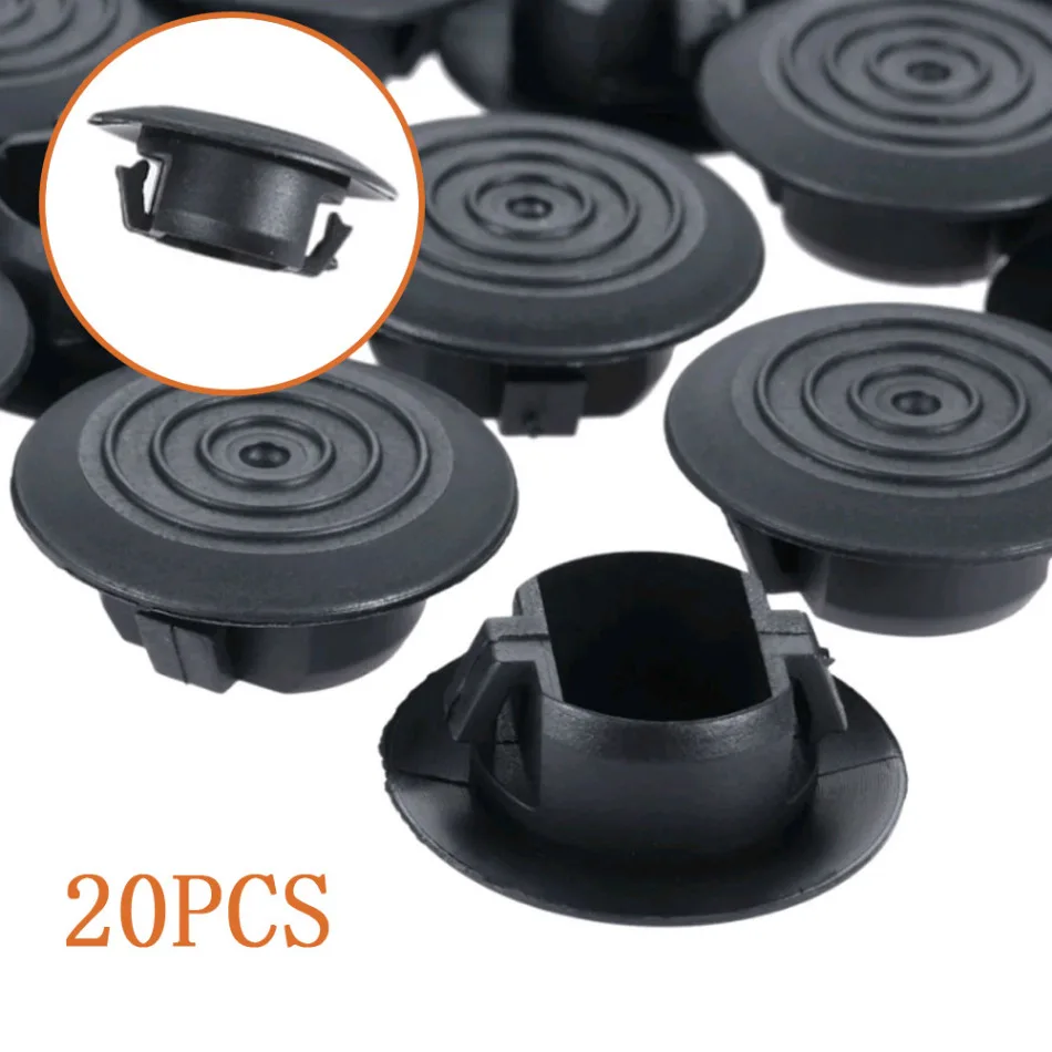 

20Pcs Auto Door Fender Drainage Hole Cover Fastener Clips Plastic Car Side Skirt Trim Clips for TOYOTA Corolla Camry Vios