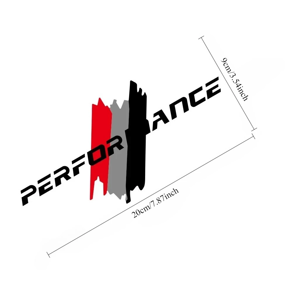 Suitable for Sports Performance German Stripe Waterproof Vinyl Car Sticker-Durable PVC Decal, Self-Adhesive, Suitable for Glass