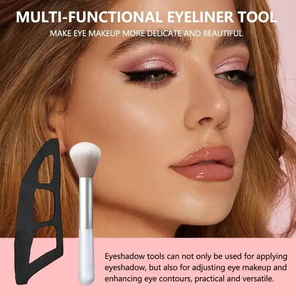 อายแชโดว์แบบใช้ซ้ําได้ลายฉลุ Wing Tips Multi-Functional Hollowed Eye Shadow เครื่องมือตกแต่งใช้งานง่ายอายแชโดว์ Aid วาดวันหยุด