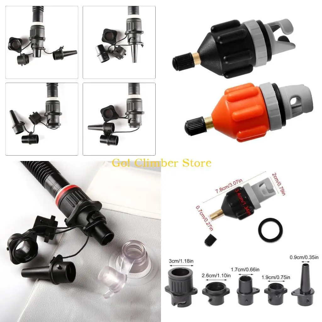 

Q84C Надувные лодки воздушные насосы преобразователь воздушные клапаны Адаптер Адаптер насосной головки с 4 воздушными клапанами