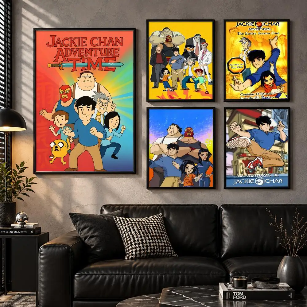 Jackie Chan Adventures Martial Arts Magic Family Cartoon Quest Poster Aesthetic Unframed Wall Prints for Bedroom & Living Room