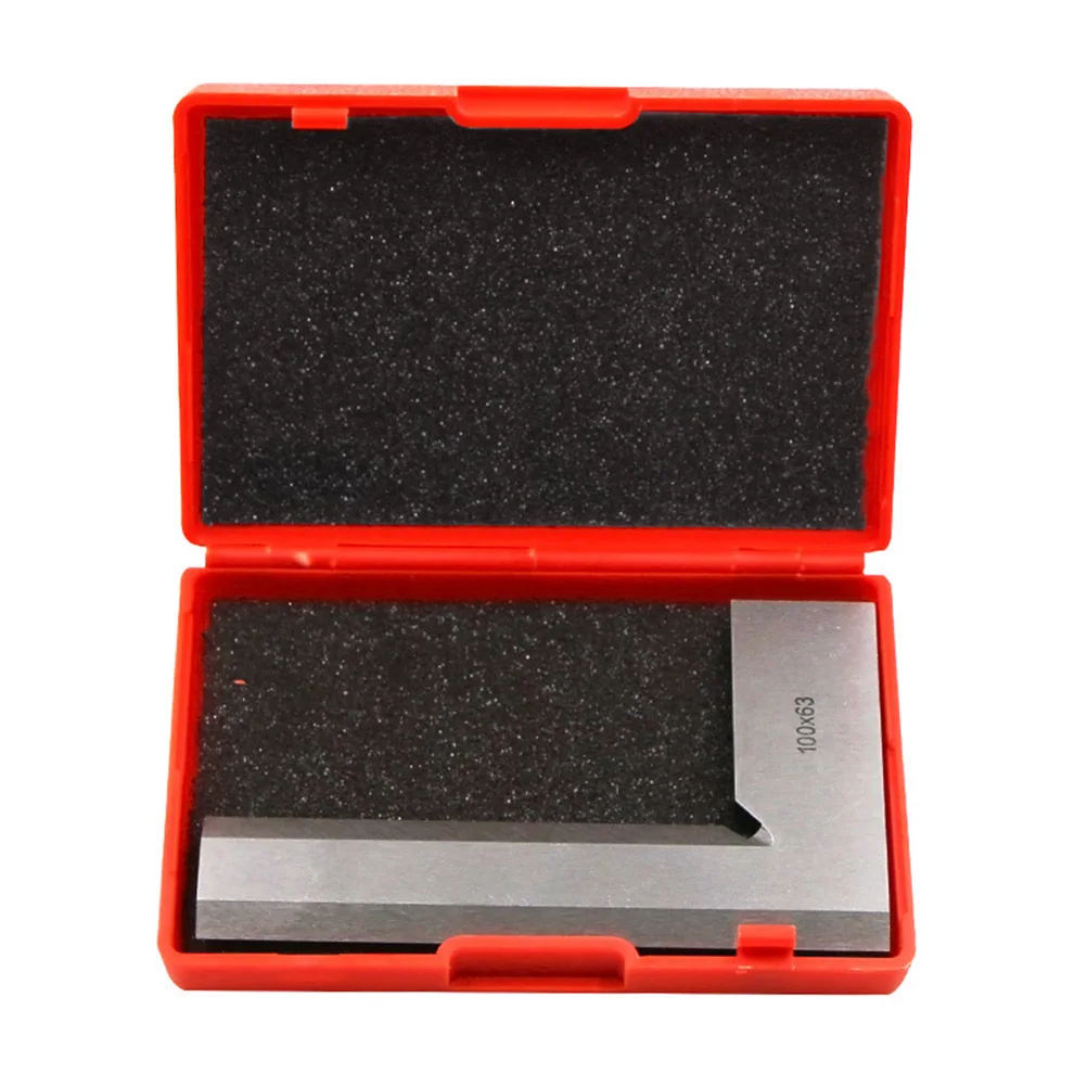 

Durable Carbon Steel Angle Ruler 90 Degrees L Shaped Wide Base Square Ruler Measuring Tool for Machinist Woodworking Portable