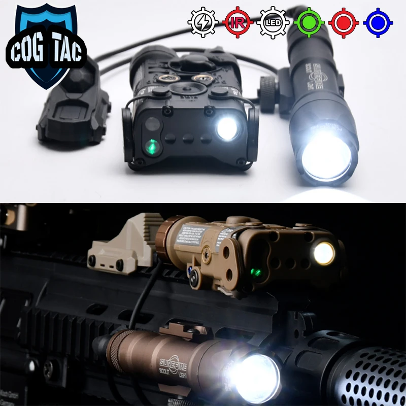

WADSN Tactical Airsoft L3 NGAL Laser Red Green Blue IR Laser AXON Switch Surefir M300A M600C Flashlight LED Strobe Hunting Light