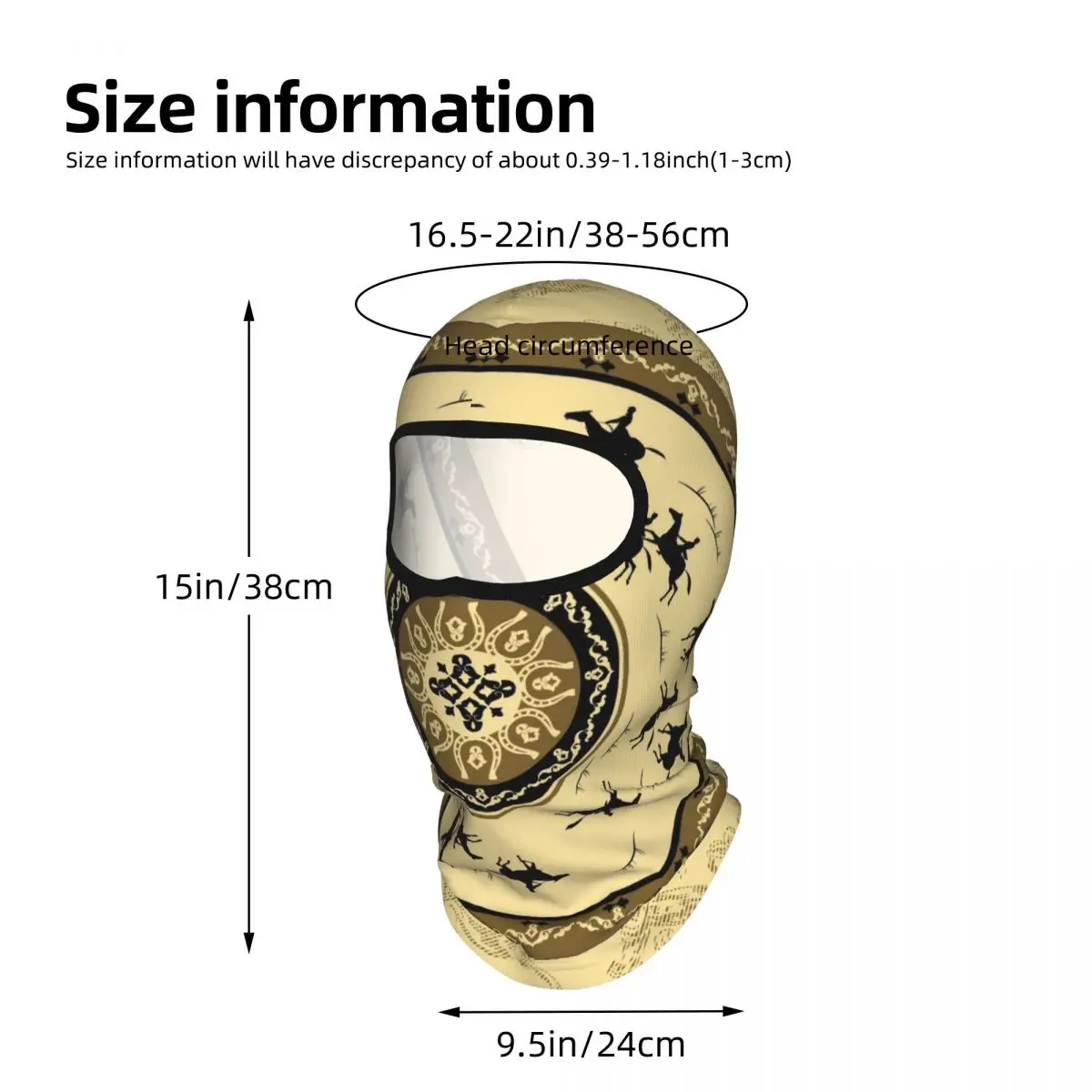 Galloping Horse Outdoor Cool Sunscreen Motorcycle Face Moto Biker Wind Cap Mask Stopper Windproof Bicycle Cycling Headgear