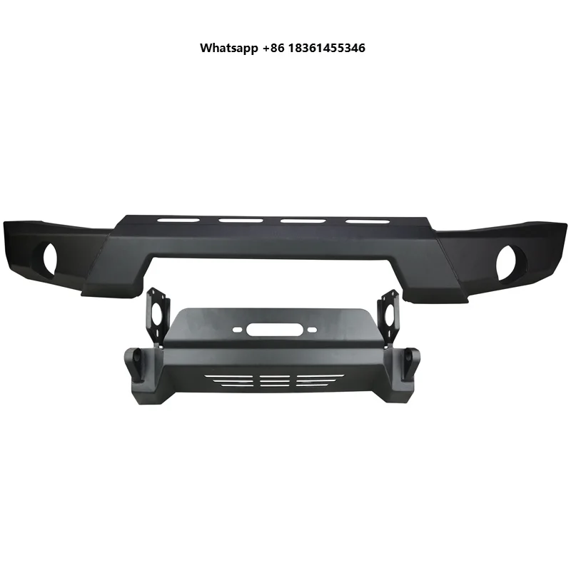 

For Jimny JB64 JB74 2018+ Top Quality Black Steel Front Bumper With Winch Jimny Car Front Bumper Bull Bar