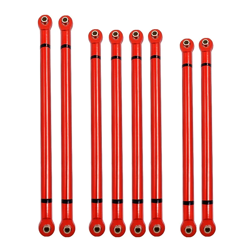 8 Pcs/Lot Metal Link Rod Pull Rod Kit 313MM Wheelbase for 1/10 RC Crawler Car Axial SCX10 Upgrade Parts Accessories,A Promotion