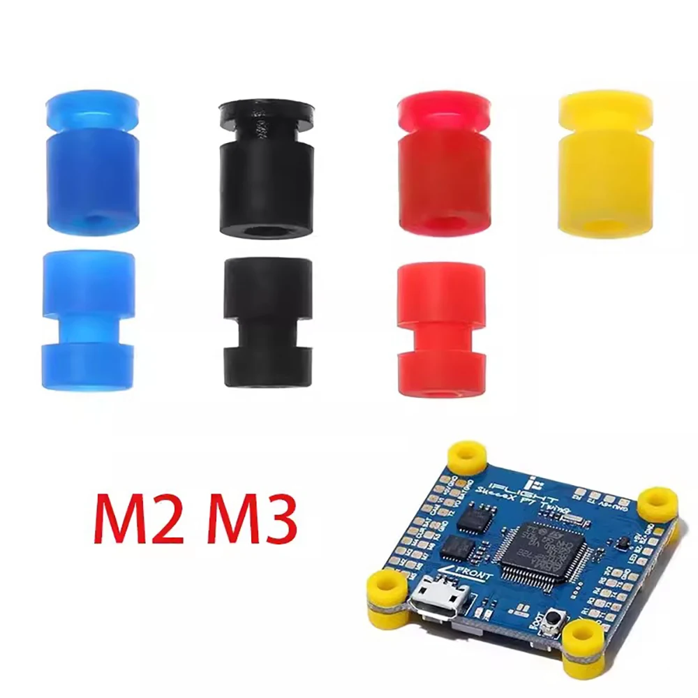 10 Uds M2/M3 RC bolas amortiguadoras de goma para F3 F4 F7 controlador de vuelo FPV Quadcopter bola de montaje suave antivibración