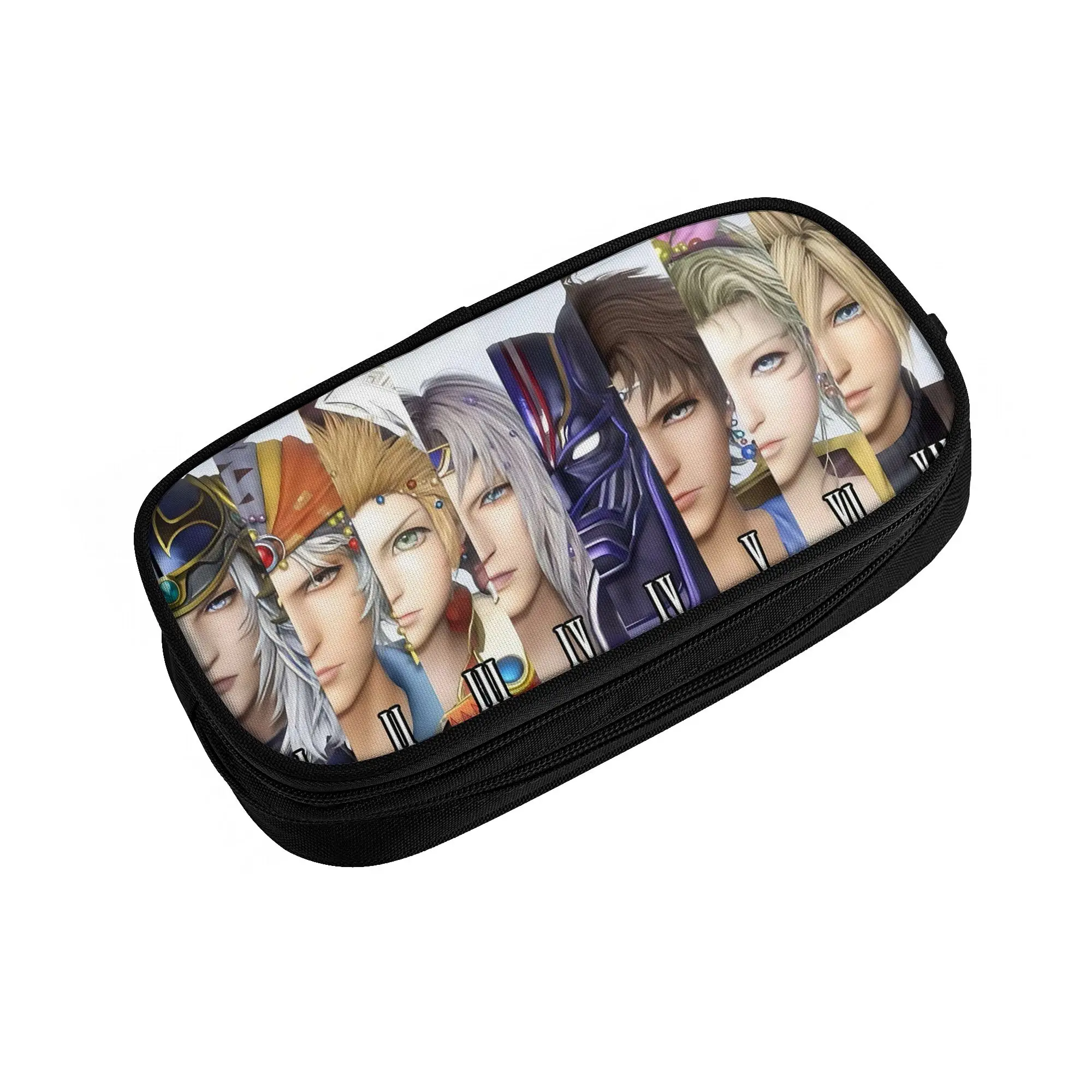 Final Fantasy Rocks My World Pencil Cases for Girl Boy Big Capacity Game Japan Fantasy Video   Pen Box Bag School Supplies