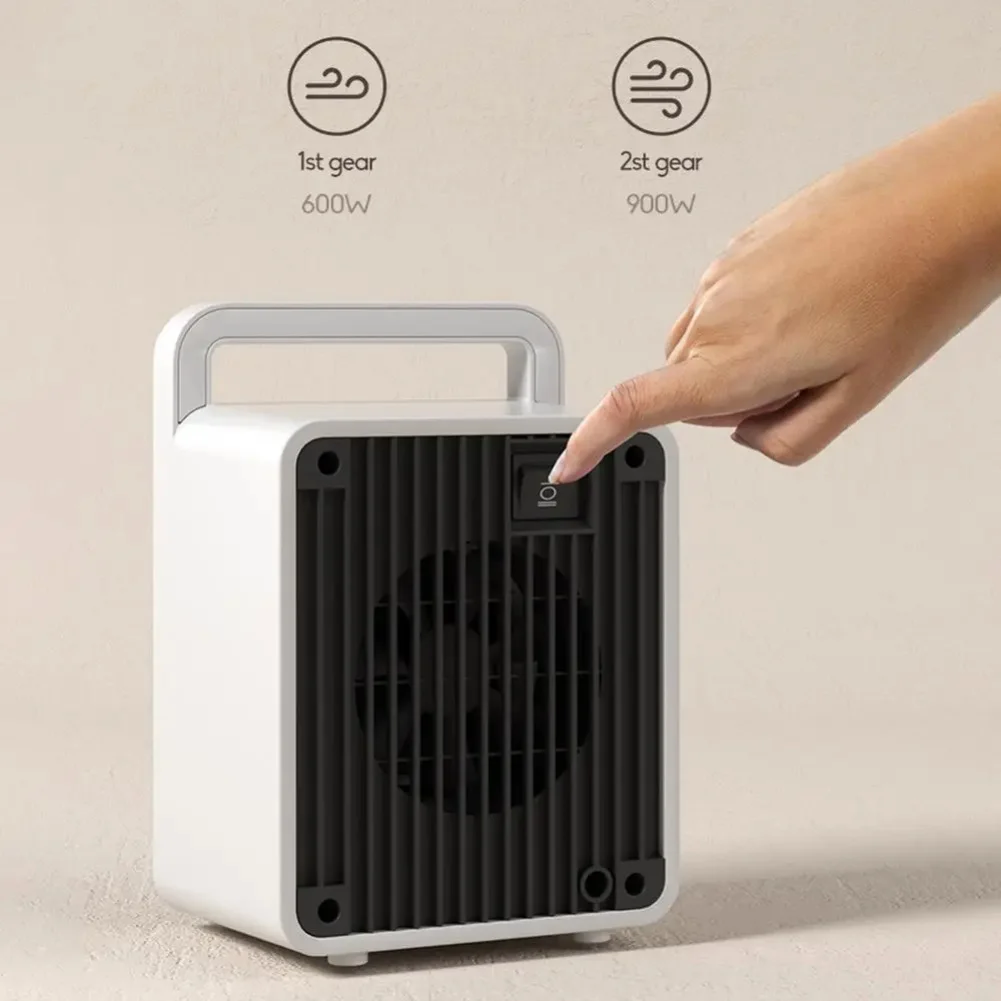 Dual Speed Heater Mini Space Warmer Indoor Heating Compact Electric Space Heater Automatic Power-Off Compact Design