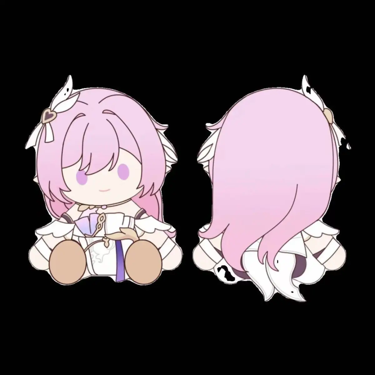 40cm Anime Honkai Impact 3 Elysia Cosplay juguetes de peluche muñeca desnuda muñecos esponjosos mascota de dibujos animados ornamento accesorio Dango Prop regalo