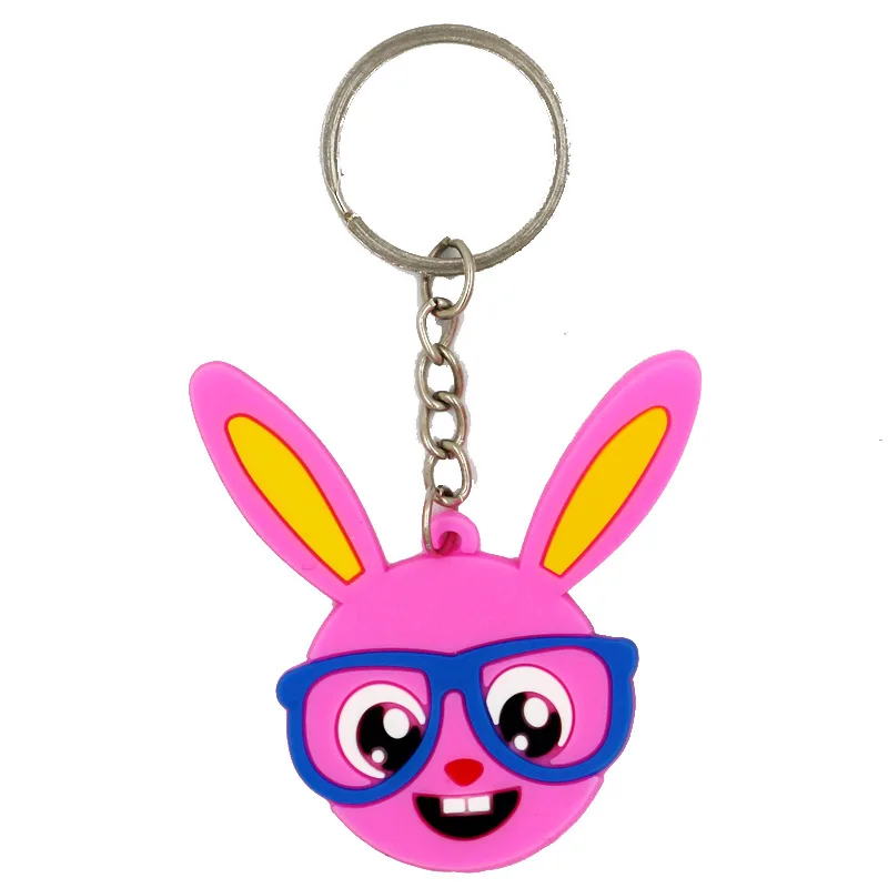 Easter Cartoon Bunny Egg Chicks Keychain Easter Party Favors Keychain Carrot Balloon Kids Easter Gifts Easter Party Decoration