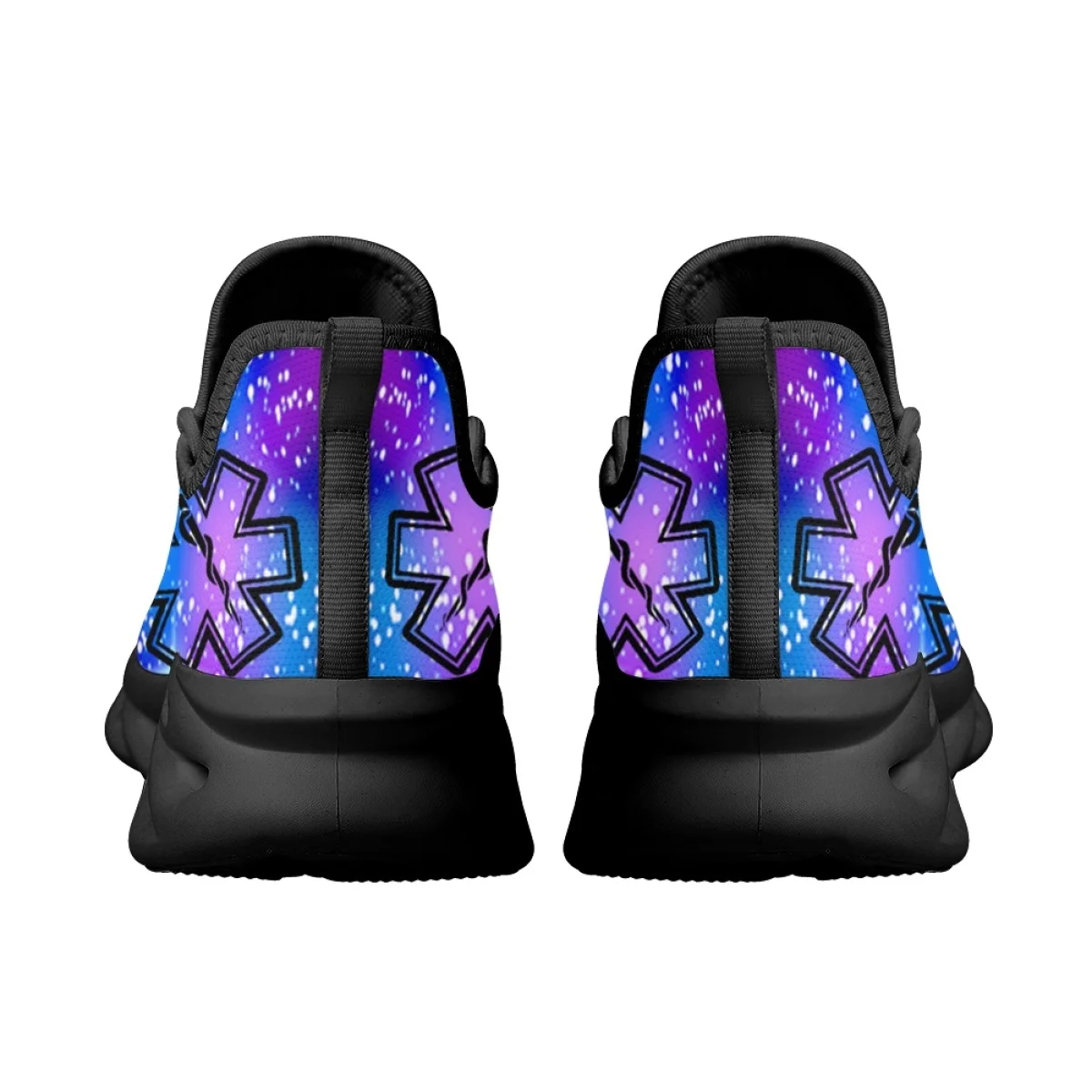 EMT EMS Paramedics Printed Sneakers Gradient Comfort Dirt Resistant Classic Running Shoes Spring Autumn Outdoor Travel Footwear