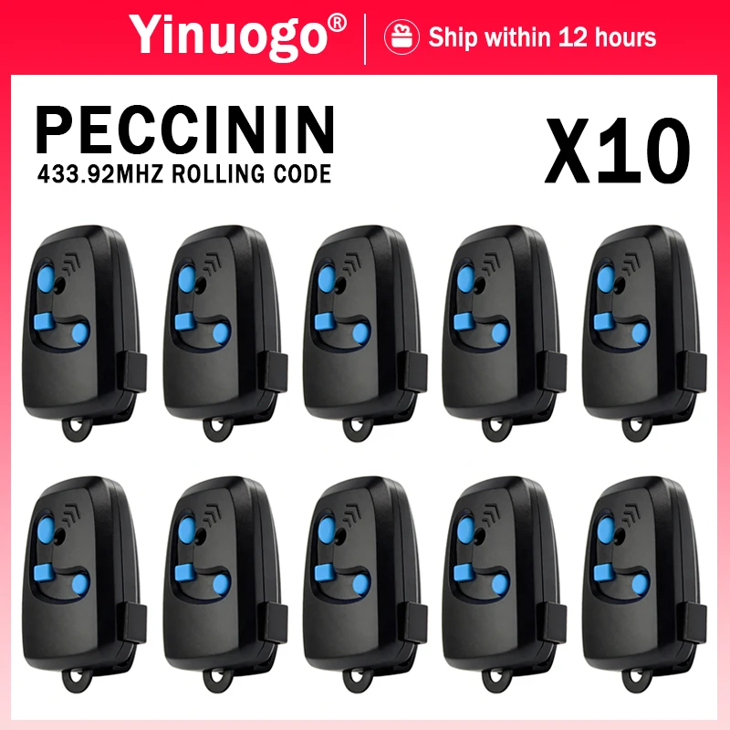 PECCININ 433MHz Remote Control Transmitter PECCININ TX 3C Electric Gate Control 433.92MHz Rolling Code Gate Command