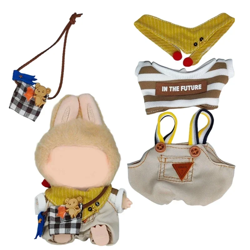 

Adorable 17cm Labubu Doll Clothes - Stylish Hoodies & Pants Set, Trendy Streetwear Outfit, Great Gift for Collectors