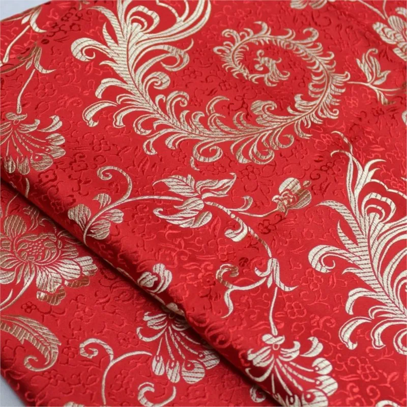 

Вечернее платье Cheongsam в китайском стиле и фильм, украшение из ткани с хвостом Феникса, жаккардовая парчовая шелковая ткань ручной работы