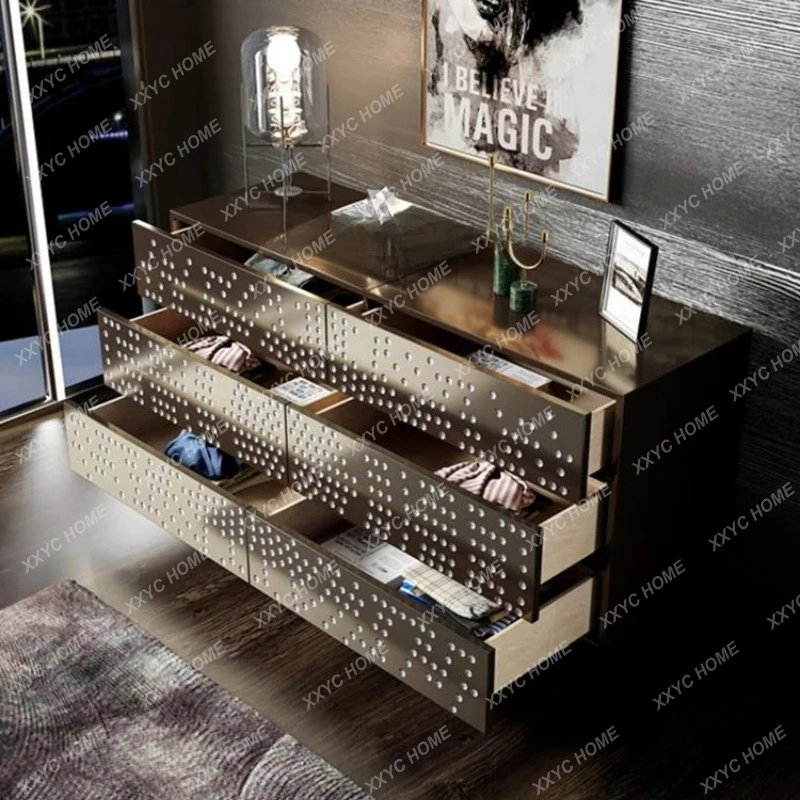 

Комод в минималистичном стиле, тумба в индустриальном стиле, декоративный шкаф в стиле лёгкой роскоши