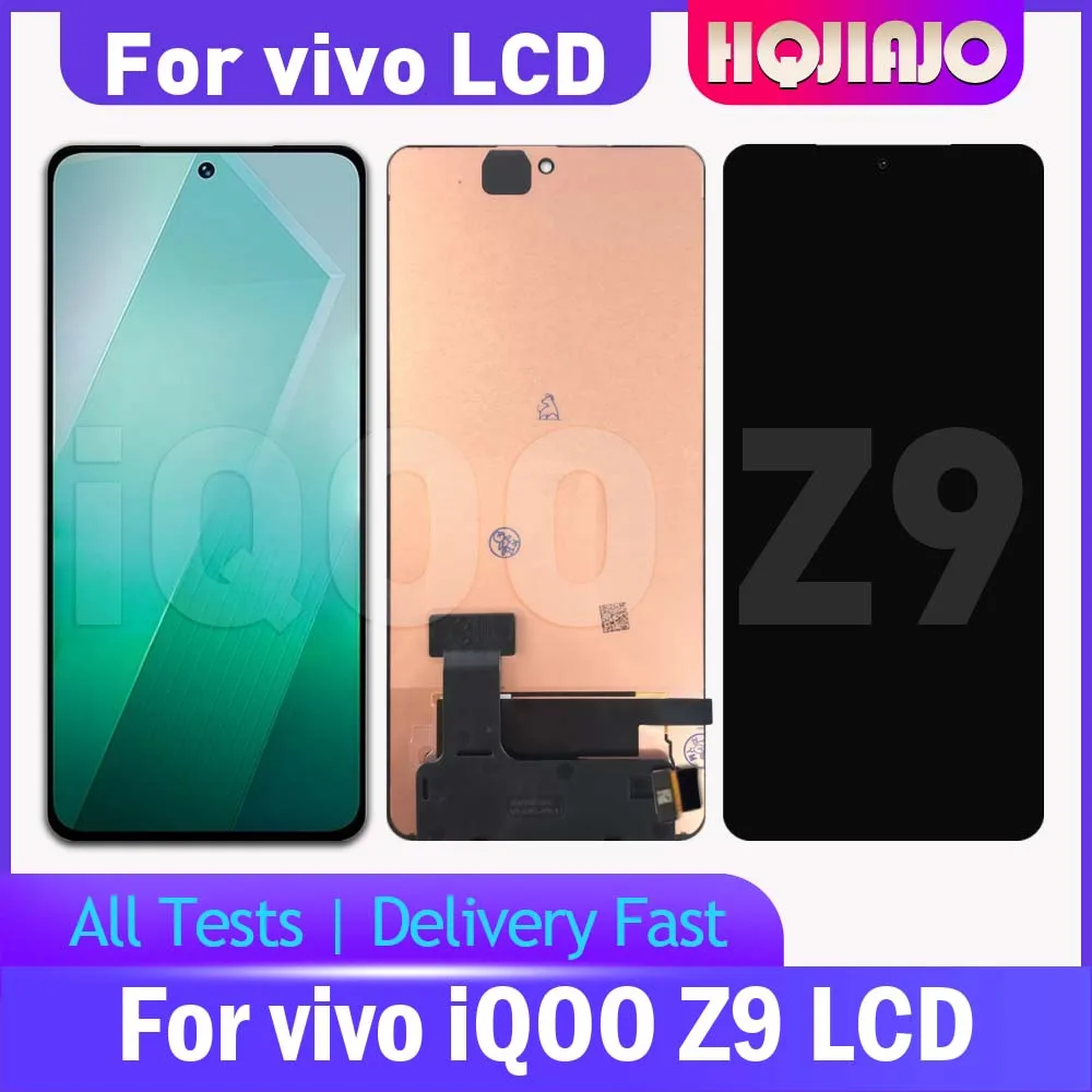 6.78'' AMOLED LCD Display For Vivo iQOO Z9 V2361A - Touch Screen Digitizer Assembly Replacement iQOO z9 repair Tested well