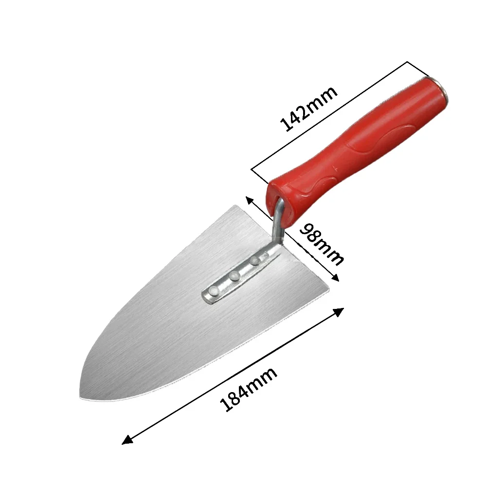 Imagem -06 - Ferramentas de Construção Faca de Massa Espátula de Tijolo Lâmina de Aço Carbono Cabeça Plana Apontou Ferramenta de Gesso Espátula de Tijolo Ferramentas Manuais