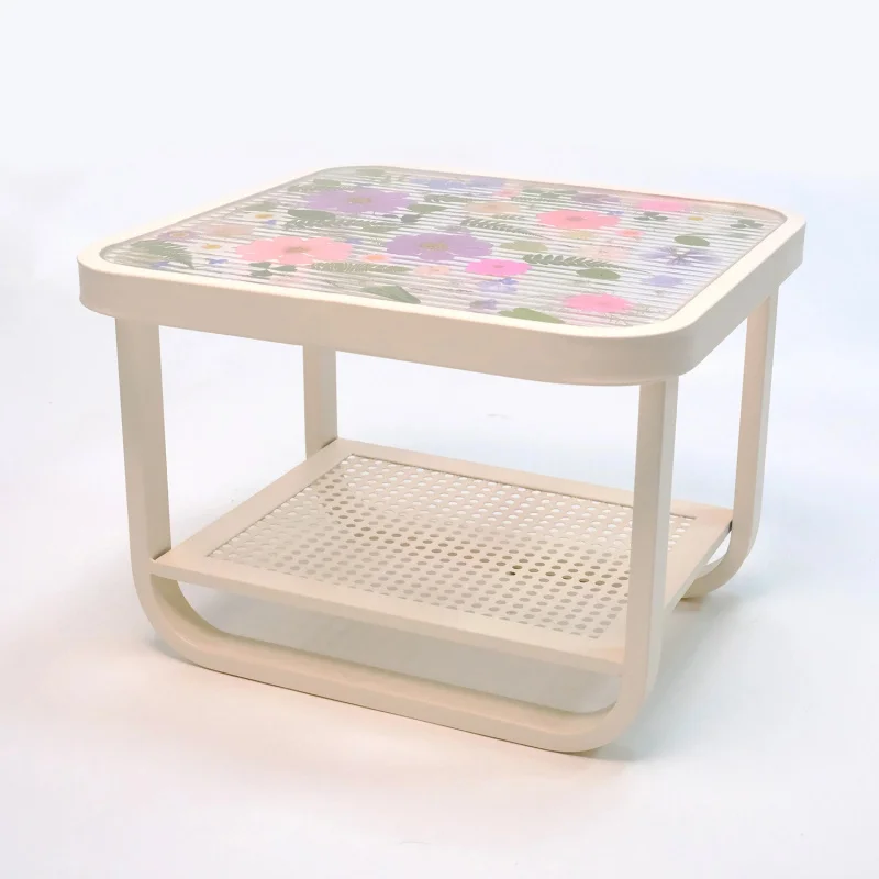custom.Tatami Tea Coffee Table Bay Window Bedroom Real Dry Colorful Flower Resin Table Home Furniture Customized Fac