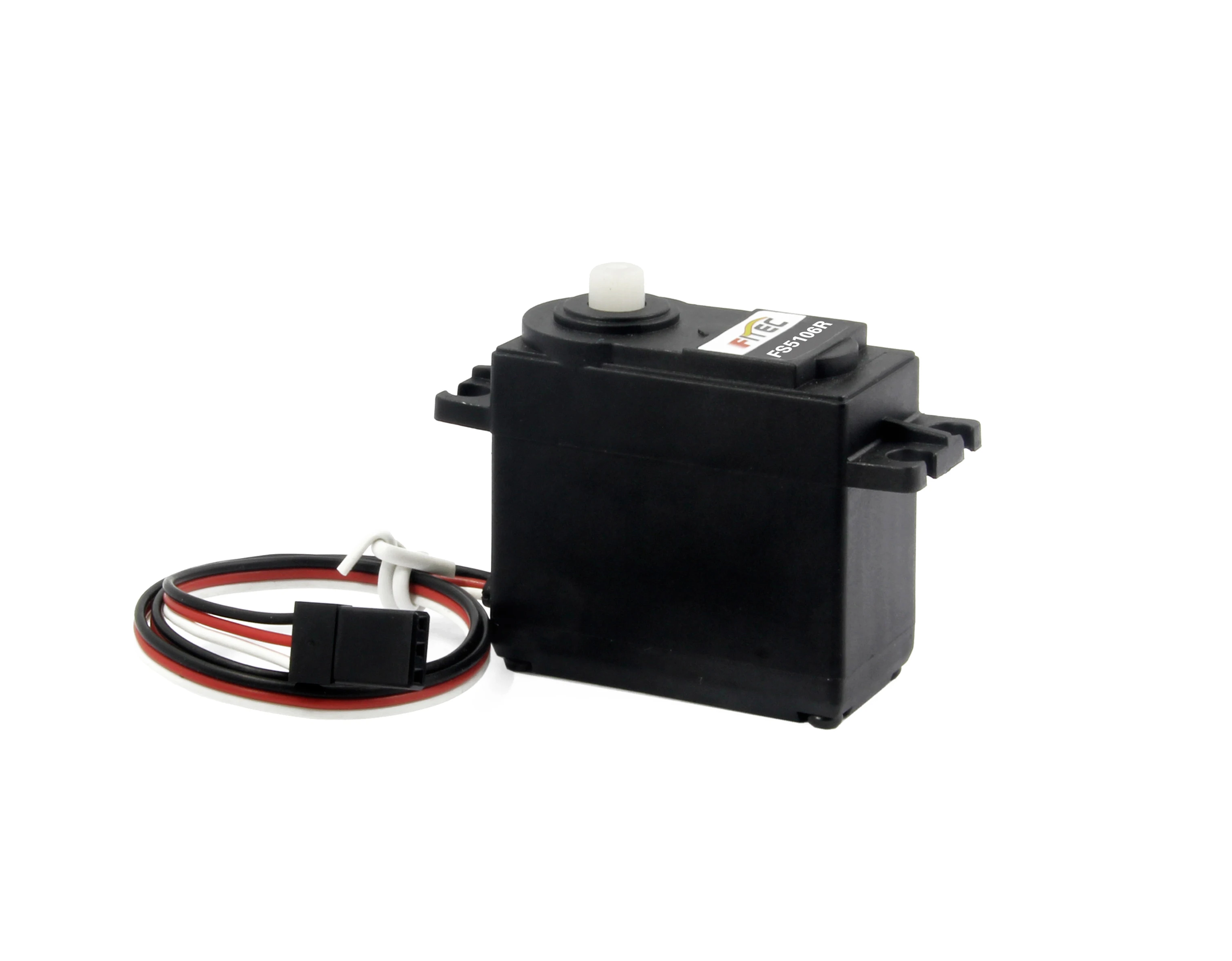 Serwo Feetech 6kg Moment Obrotowy 360 Stopni Ciągłe Obroty PWM Standardowe Analogowe Plastikowe Koła Zębate 2BB Serwo FS5106R do Samodzielnego Montażu Robotów i Projektowania