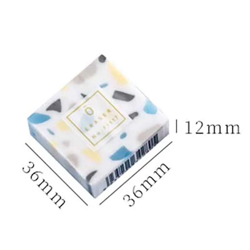 Fresh Rain Flower Stone Pattern Eraser Creative Color Mixing No Debris No Marks Student Drawing Test Eraser