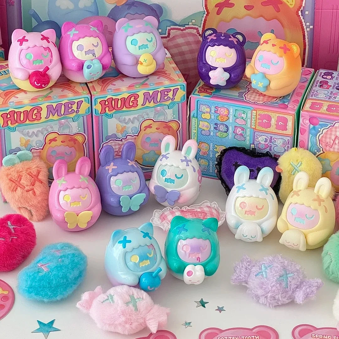 

Подлинная серия Shinwoo New Hug Me, плюшевая мини-слепая коробка, призрак, медведь, прилив, игровые украшения, детские игрушки, фигурка, подарки на день рождения