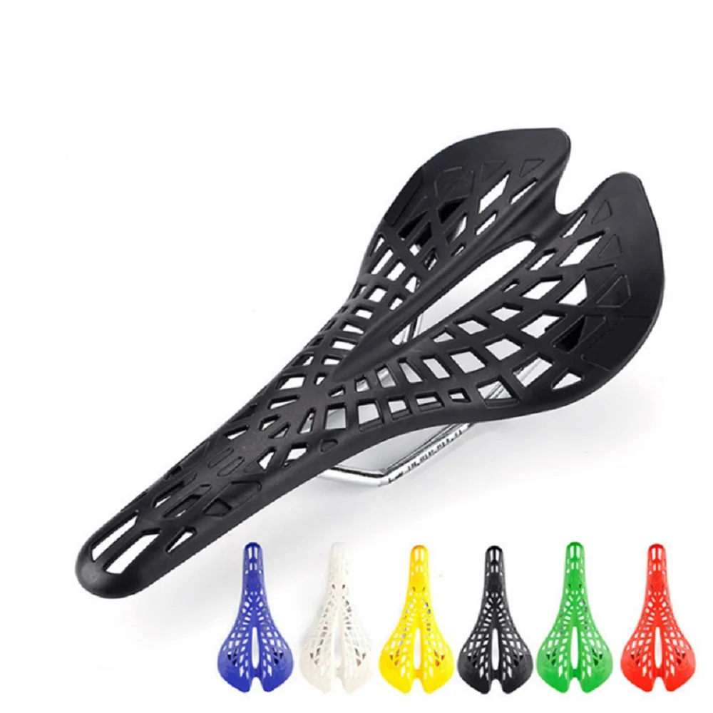 Lightweight Bicycle Saddle MTB Road Mountain Bike Saddle Seat PVC Cushion Cycling Spider Ergonomic Hollow Saddle Part Bicicleta