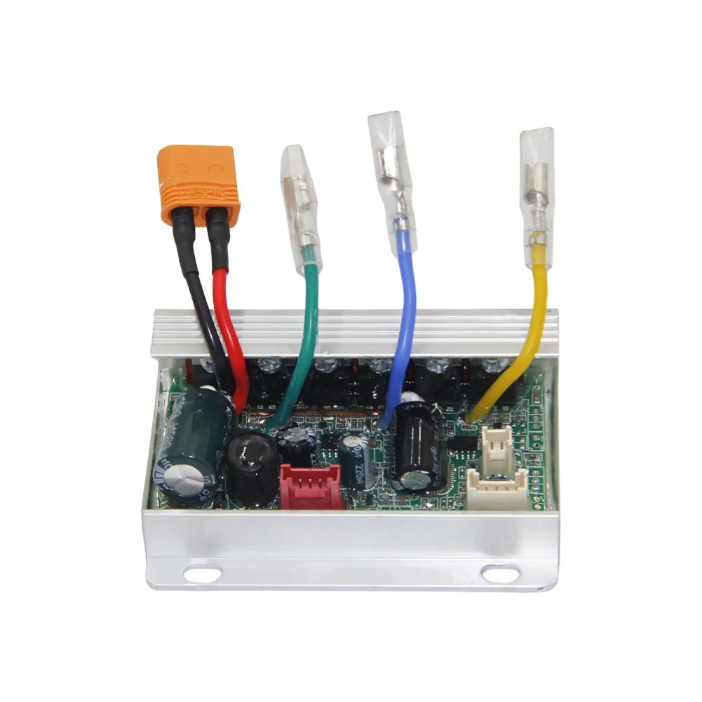 Electric Scooter Controller System with Digital Speed Readout Battery Monitor Throttle Headlight Taillight and Data Link Cable