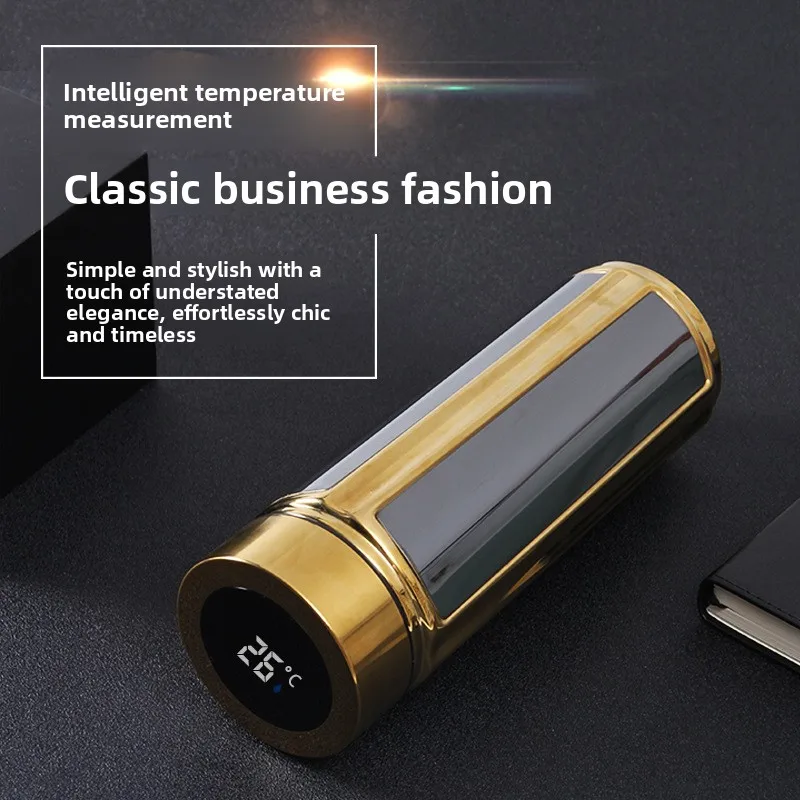 

2026 new high-grade 316 stainless steel smart thermos cup, business office tea cup