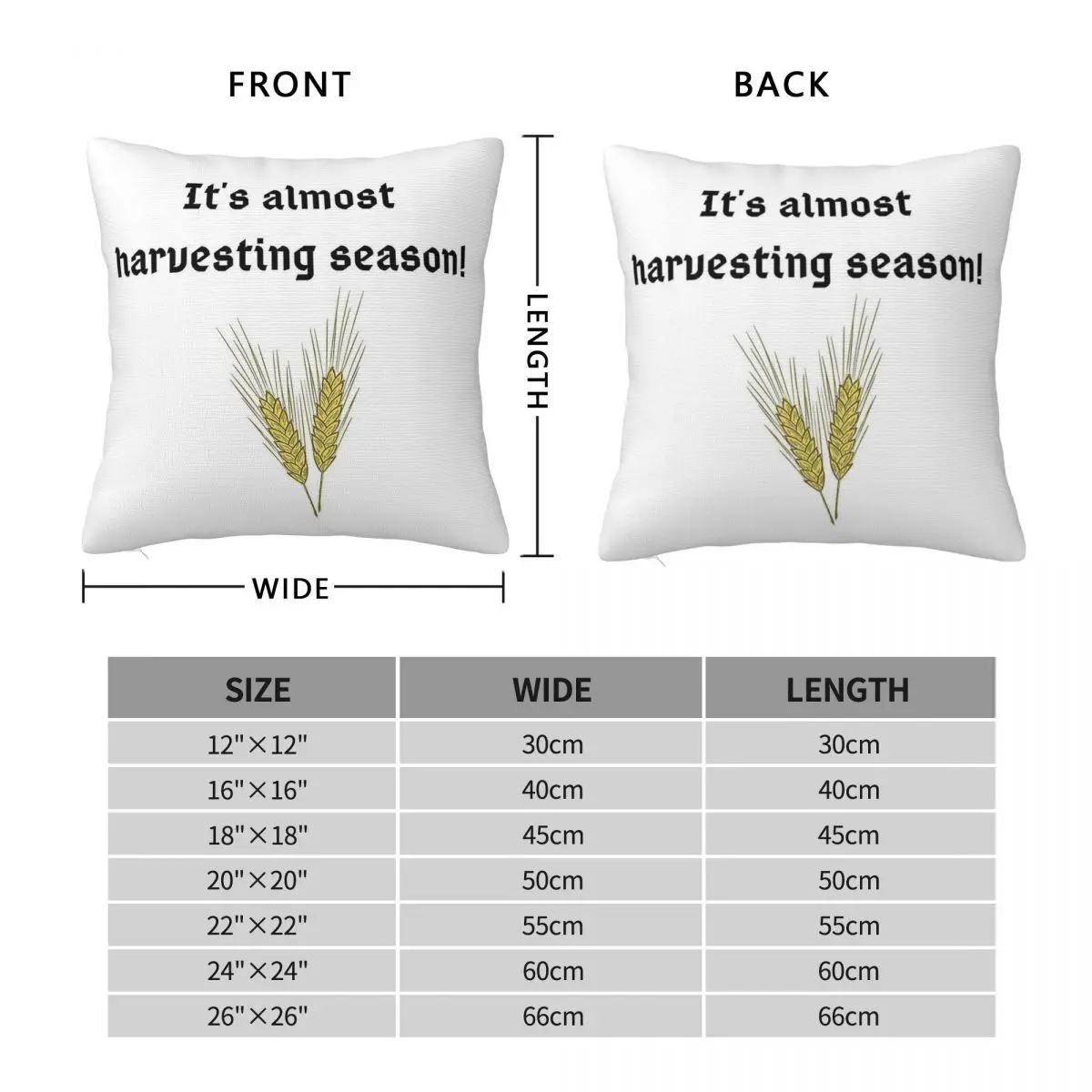 Harvesting Season Mount & Blade Square Pillowcase Polyester Linen Velvet Creative Zip Decorative Sofa Cushion Cover