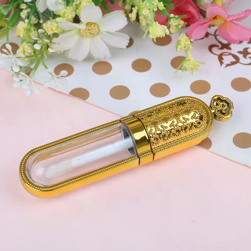 Pretty lip gloss tube lip balm bottle container refillable empty lip gloss tube
