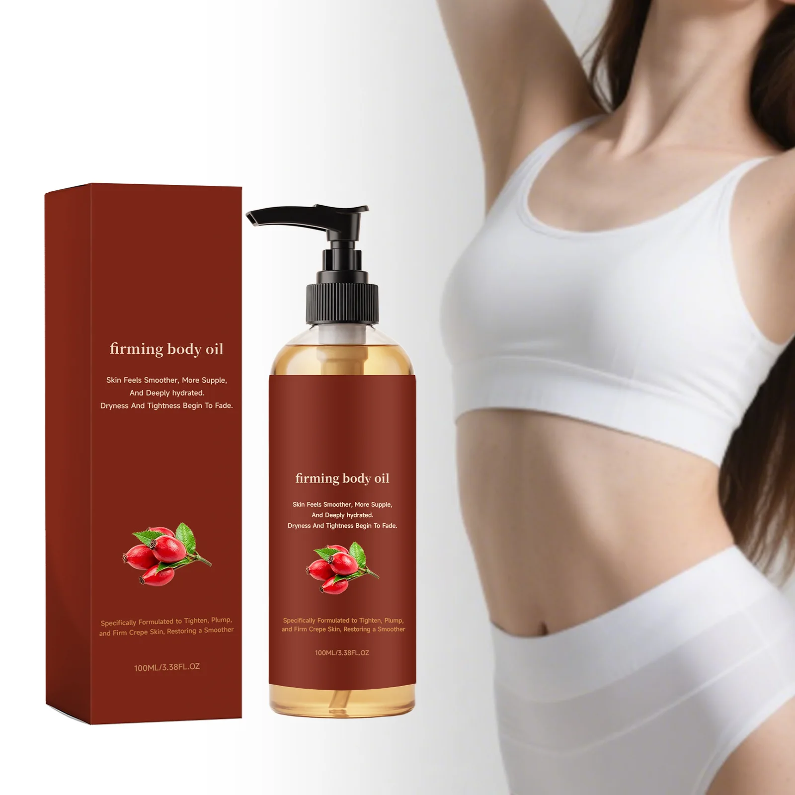 Firming Body Oil Moisturizer Non Greasy Fast Absorbing Soft Smooth Skin Improve Skin Sagging Antioxidant Reduce Skin Discomfort