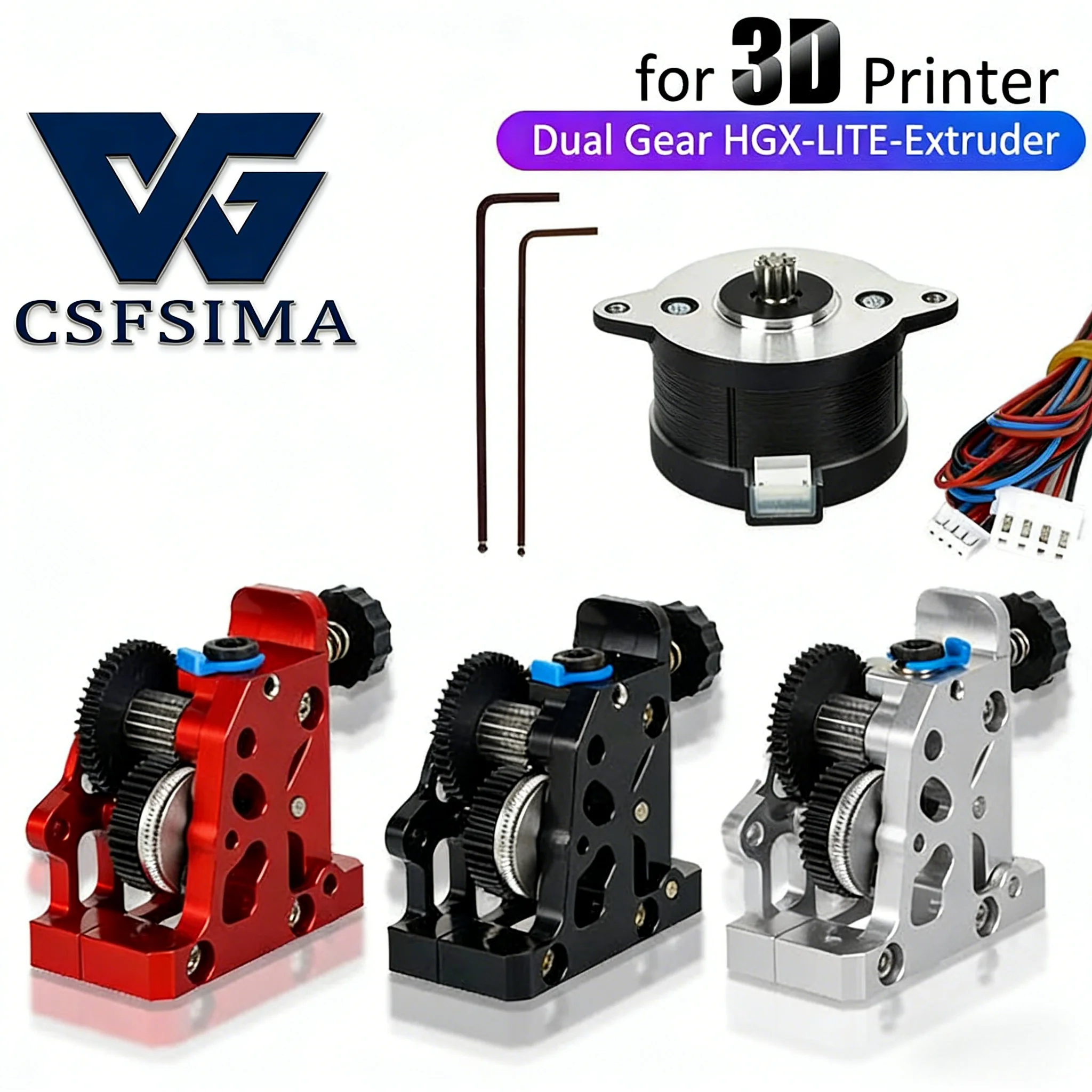 

All Metal HGX LITE Extruder | High-Quality Hardening Steel Gear | High Speed Reduction & Smooth Feeding | 3D Printer Upgrade Par
