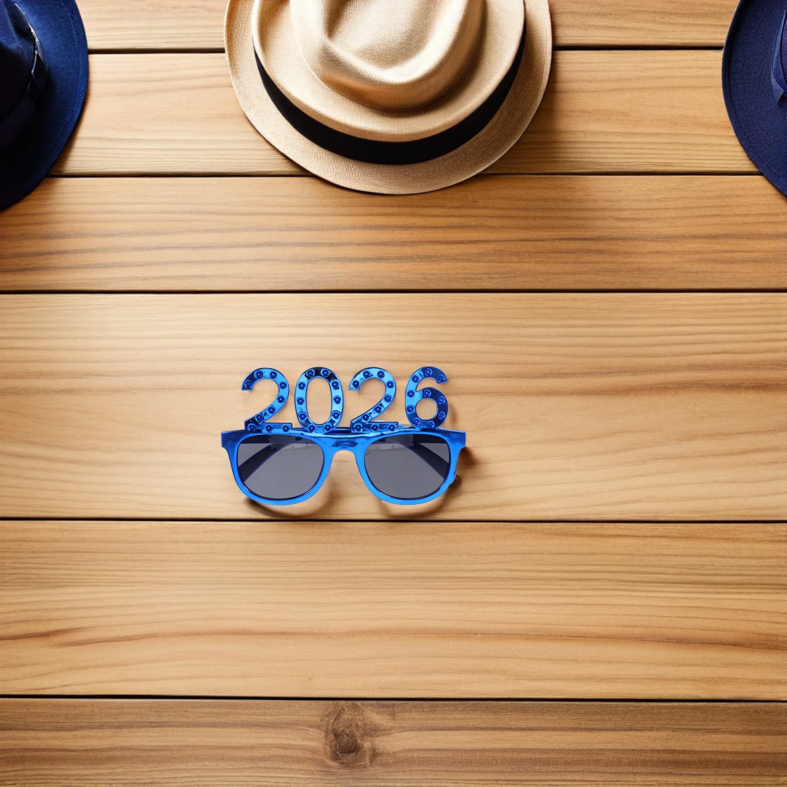 

4Pcs 2026 New Year Photo Glasses Lightweight Novelty Party Eyeglasses Fun Festival Props for New Years Eve Holiday Glasses