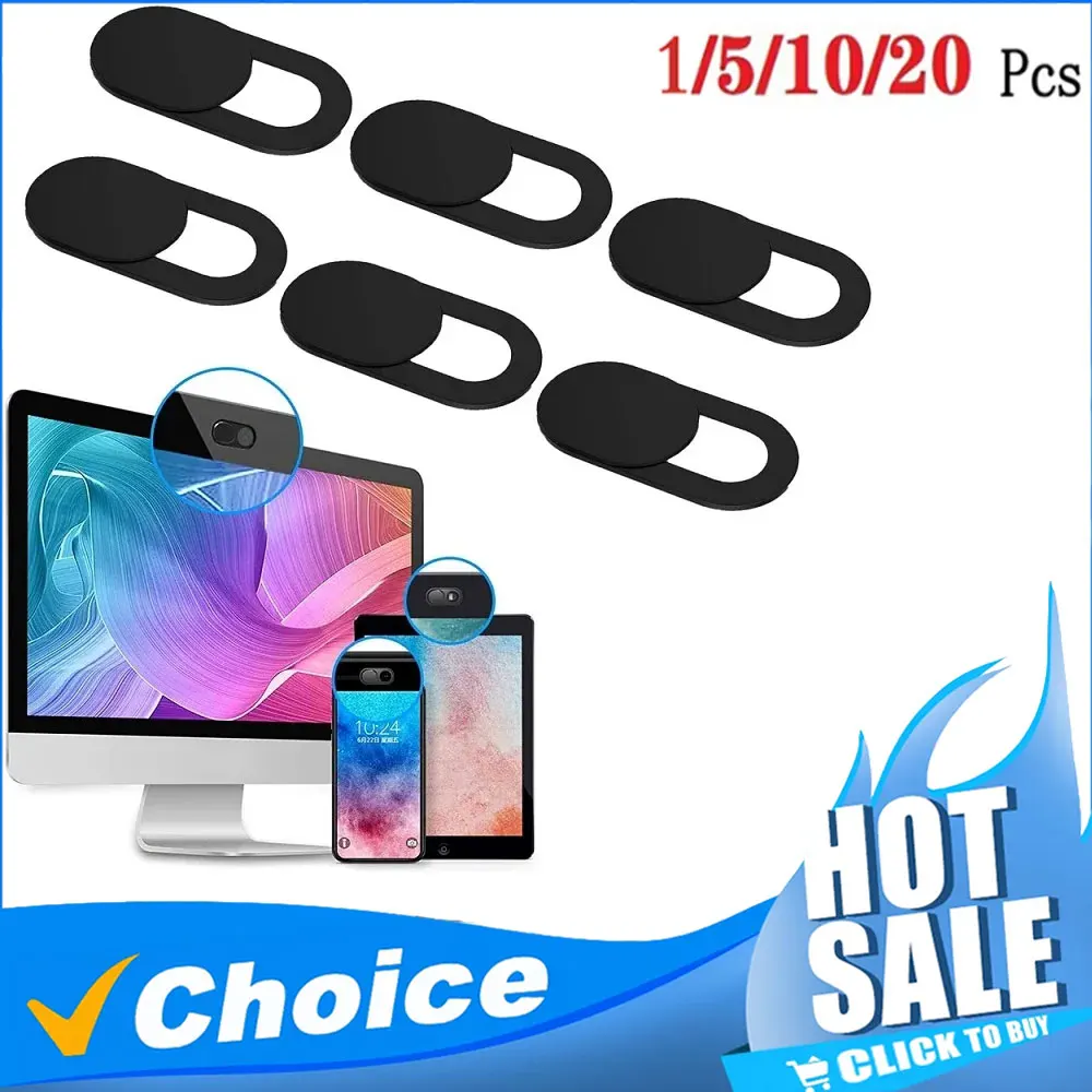

20/10/5/1pcs Sliding Webcam Cover Laptop Camera Cover Slider Phone Antispy For iPad PC Macbook Tablet lenses Privacy Sticker