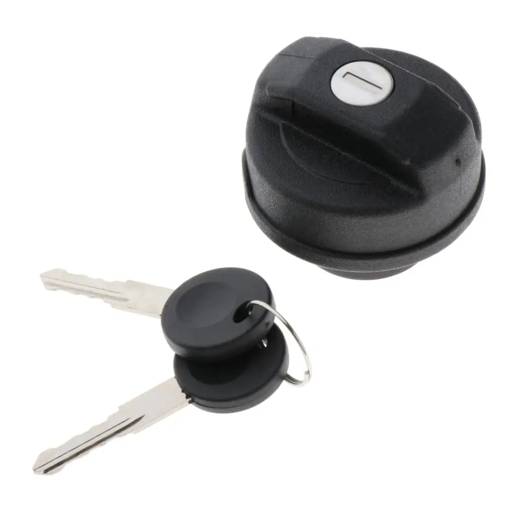 65mm Plastic Car Locking Fuel w/ Keys Car Accessories Black suits